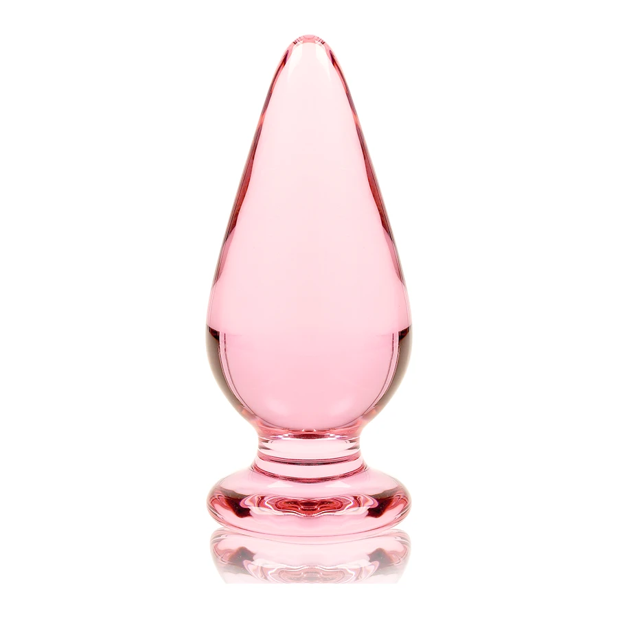 NEBULA SERIES BY IBIZA - MODELLO 4 PLUG ANALE VETRO BOROSILICATO 11 X 5 CM ROSA